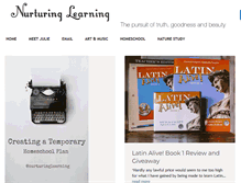 Tablet Screenshot of nurturinglearning.com